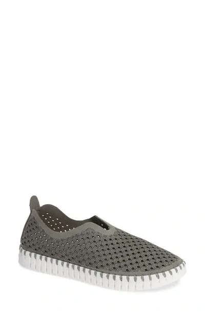 Ilse Jacobsen Tulip 139 Perforated Slip-on Sneaker In Brown