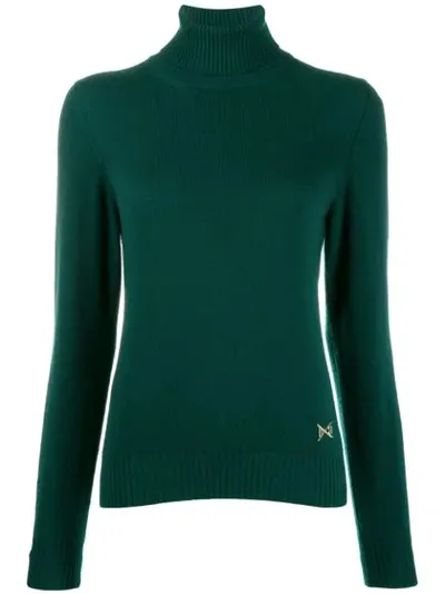 Barrie Turtleneck Cashmere Jumper In Green