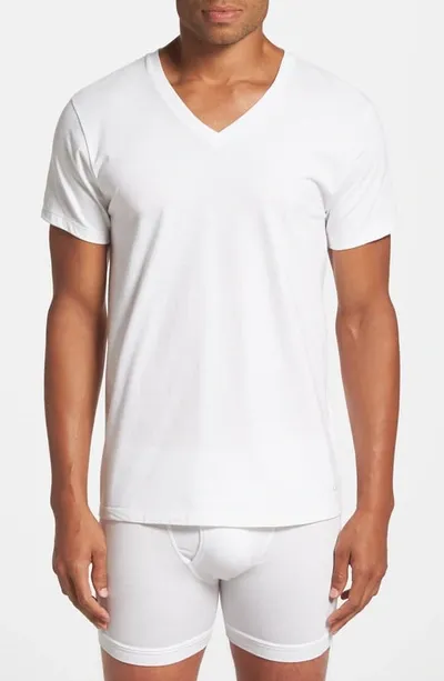 Calvin Klein 3-pack Slim Fit Cotton Crewneck T-shirt In White