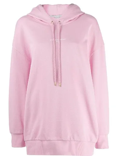 Stella Mccartney Oversized Cotton Hoodie In Purple