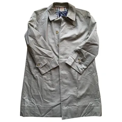 Pre-owned Burberry Raincoat In Khaki