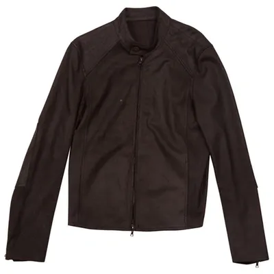 Pre-owned Drome Leather Jacket In Black