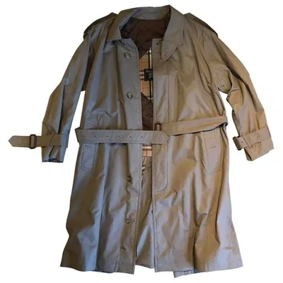 Pre-owned Burberry Beige Cotton Coat