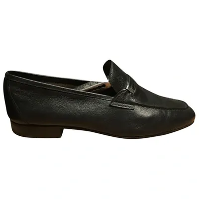 Pre-owned Fratelli Rossetti Leather Flats In Black