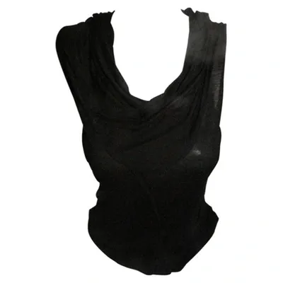 Pre-owned Kenzo Black Viscose Top