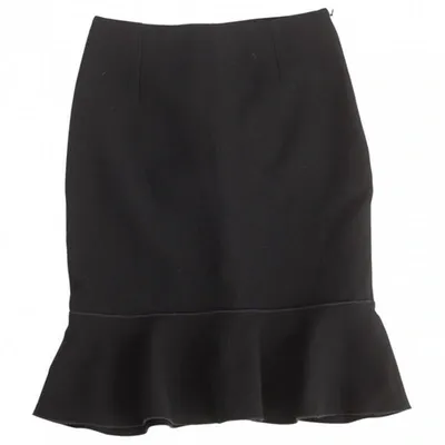 Pre-owned Emilio Pucci Black Wool Skirt