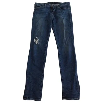 Pre-owned J Brand Blue Cotton - Elasthane Jeans