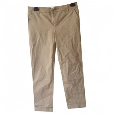 Pre-owned J Brand Beige Cotton Trousers