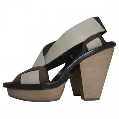 Pre-owned Marni Sandals In White