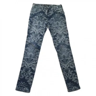 Pre-owned Dolce & Gabbana Blue Cotton - Elasthane Jeans