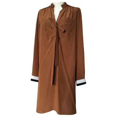 Pre-owned Derek Lam Camel Silk Dress