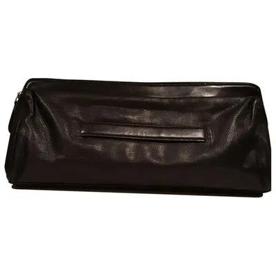 Pre-owned Hugo Boss Black Leather Handbag