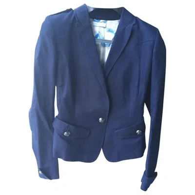 Pre-owned Emilio Pucci Navy Cotton  Blazer