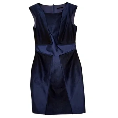 Pre-owned Hugo Boss Blue Viscose Dress