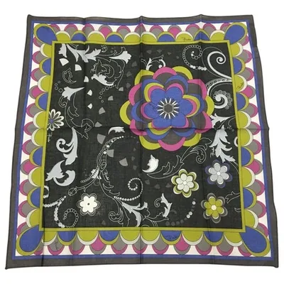 Pre-owned Emilio Pucci Neckerchief In Purple