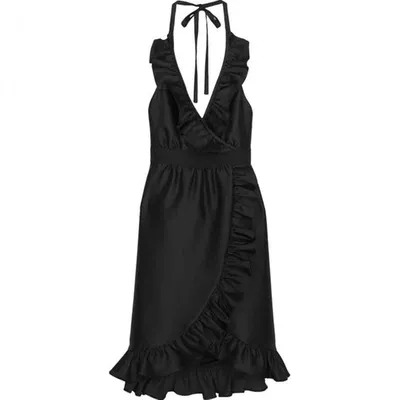 Pre-owned Tibi Silk Mini Dress In Black