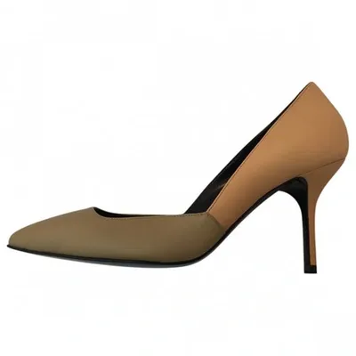 Pre-owned Pierre Hardy Leather Heels In Beige