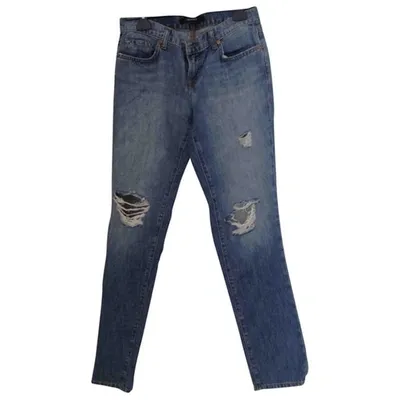 Pre-owned J Brand Blue Cotton Jeans