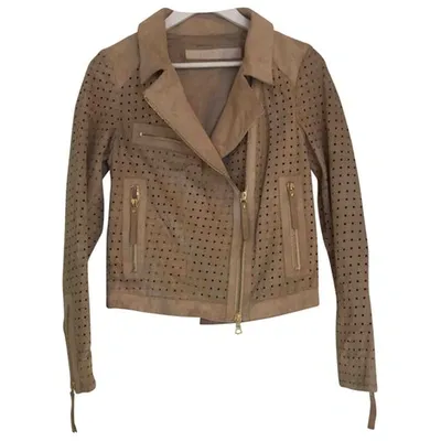 Pre-owned Drome Biker Jacket In Beige