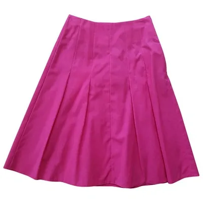 Pre-owned Marni Wool Mid-length Skirt In Pink