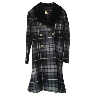 Pre-owned Vivienne Westwood Wool Coat In Blue