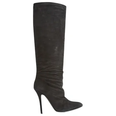 Pre-owned Balmain Boots In Black