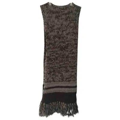 Pre-owned Dolce & Gabbana Wool Scarf In Brown