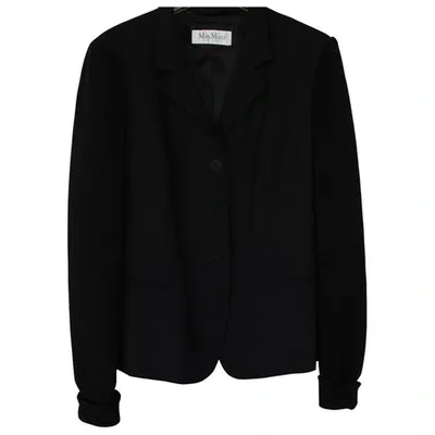 Pre-owned Max Mara Wool Blazer In Black