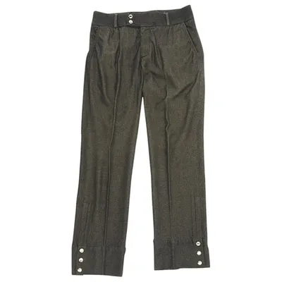 Pre-owned Dolce & Gabbana Straight Pants In Anthracite