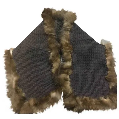 Pre-owned Dolce & Gabbana Wool Scarf In Brown