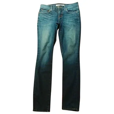 Pre-owned J Brand Slim Jeans In Blue