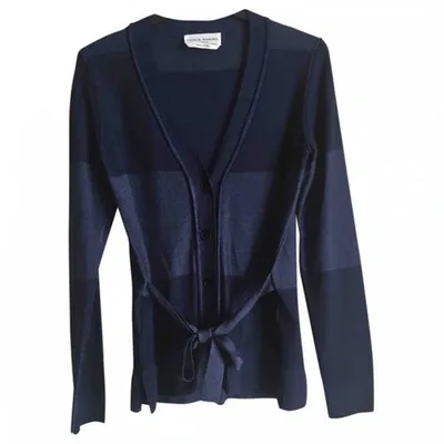 Pre-owned Sonia Rykiel Wool Cardigan In Blue