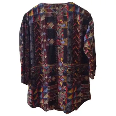 Pre-owned Jo No Fui Silk Tunic In Multicolour