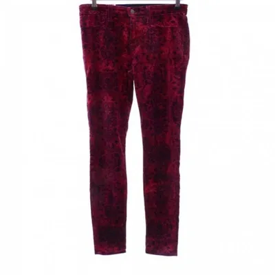 Pre-owned J Brand Slim Pants In Red