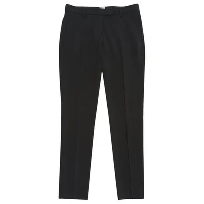 Pre-owned True Royal Wool Carot Pants In Black