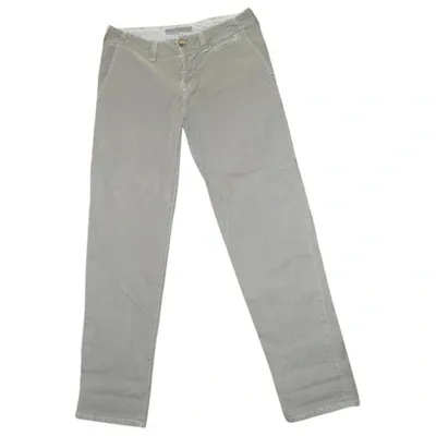 Pre-owned J Brand Grey Cotton Trousers