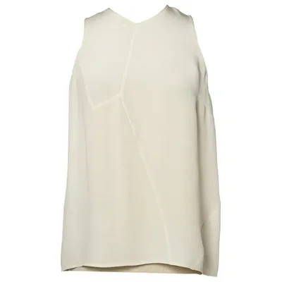 Pre-owned Derek Lam Silk Top In Ecru