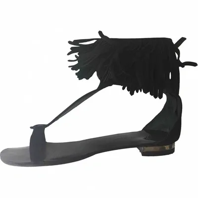 Pre-owned Balmain Sandal In Black