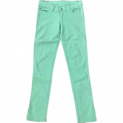 Pre-owned Ksubi Slim Jeans In Green