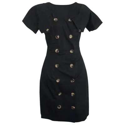 Pre-owned Kenzo Mid-length Dress In Black