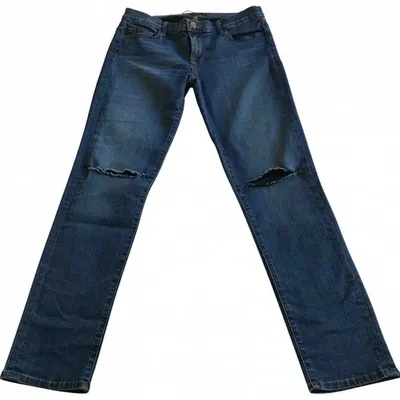 Pre-owned J Brand Slim Jeans In Blue