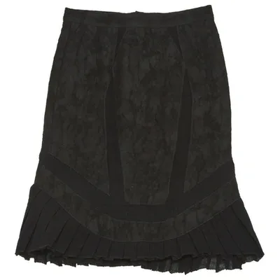 Pre-owned Proenza Schouler Wool Mid-length Skirt In Black