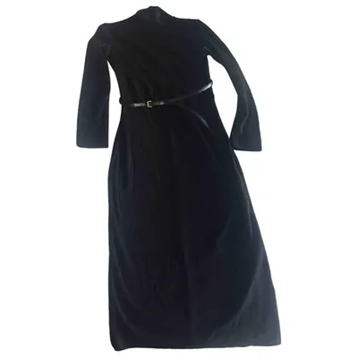 Pre-owned Dsquared2 Wool Mid-length Dress In Black