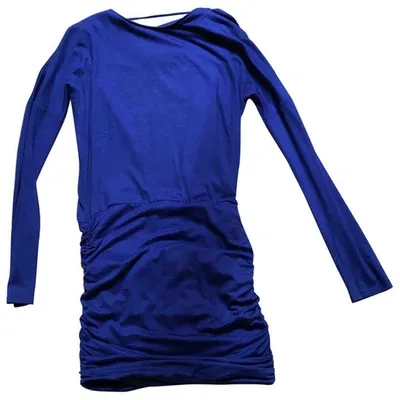 Pre-owned Emilio Pucci Wool Mini Dress In Blue