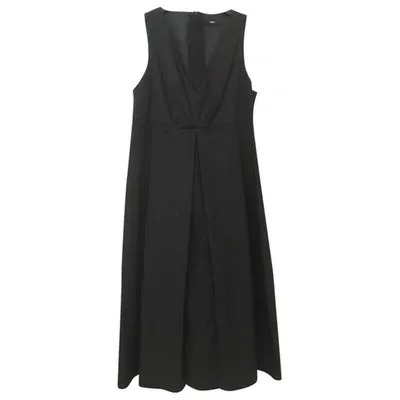 Pre-owned Hugo Boss Mid-length Dress In Black