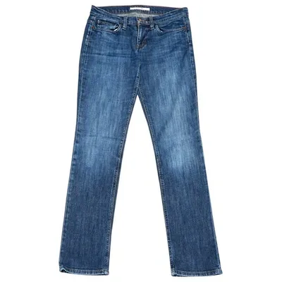 Pre-owned Joe's Straight Jeans In Blue