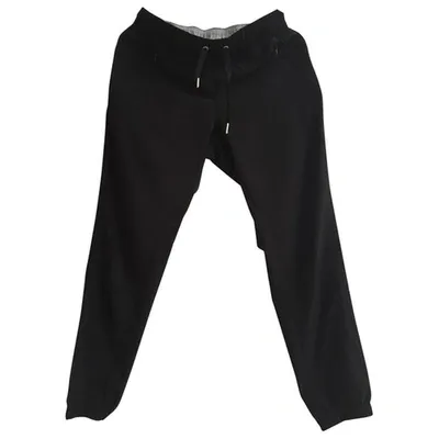 Pre-owned Calvin Klein Trousers In Black