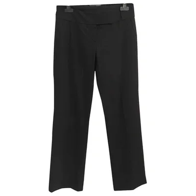 Pre-owned Hugo Boss Wool Trousers In Blue