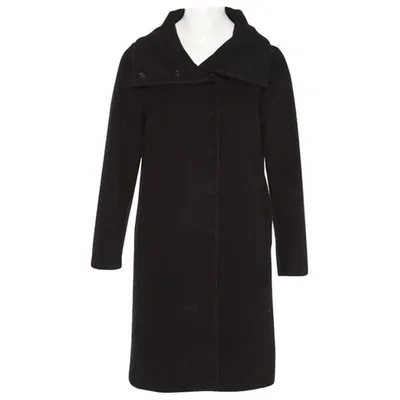 Pre-owned Joseph Wool Coat In Black