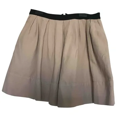 Pre-owned Claudie Pierlot Mini Skirt In Pink